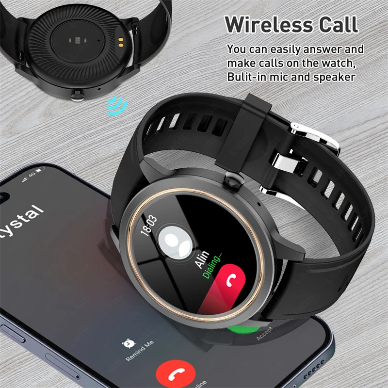 New Women Bluetooth Call Smart Watch Heart Rate Blood Pressure Monitoring Smartwatches Waterproof Men Smartwatch For Android IOS