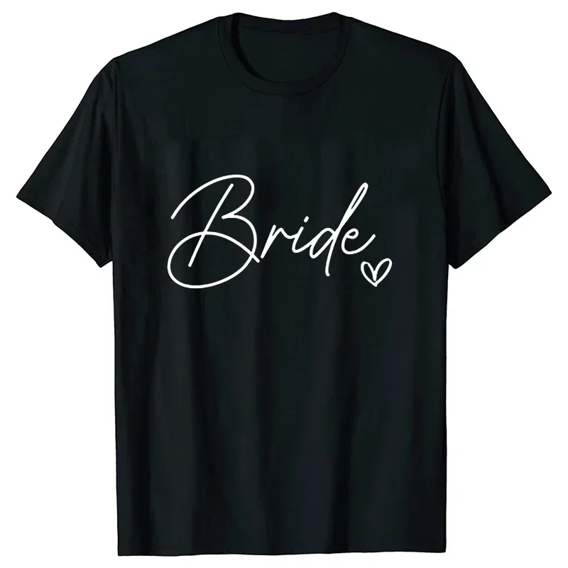 Bridesmaid Team Bride T-shirt Girls Single Farewell Bachelorette Hen Party Tops Friends Bridal Wedding Party Tshirt