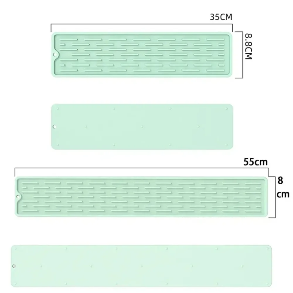 55/35cm cuscino per stoviglie in Silicone vassoio per lavello antiscivolo tappetino per la protezione degli utensili da cucina tappetino per