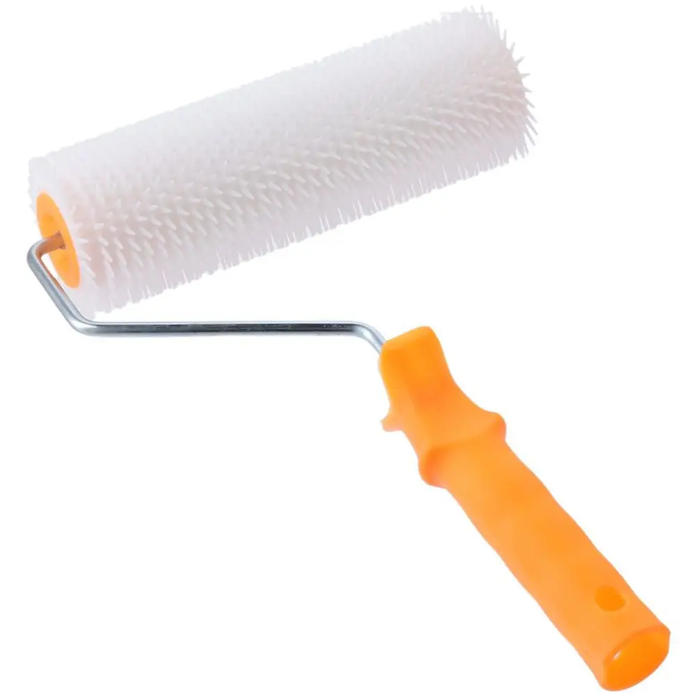 Floor Flat 23cm/9'' Spike Roller Plastic Durability Latex Floor Self Compound Roller Epoxy Floor Paint Construction.
