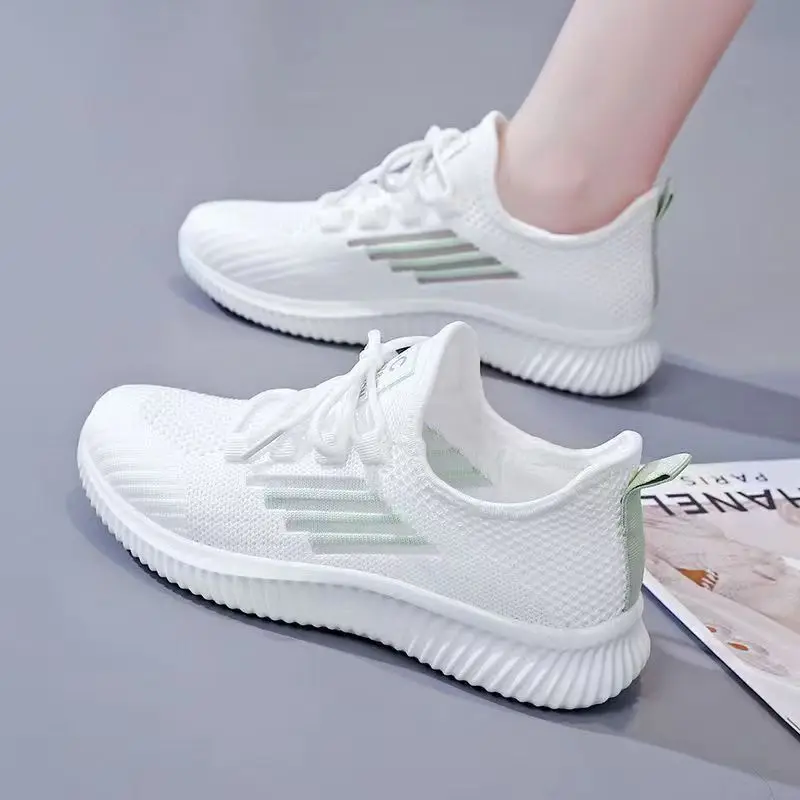 Women Air Mesh Lace Up Casual Sneakers Spring Summer New Soft sole Round Toe Lightweight Breathable Running Shoes Walking Shoes