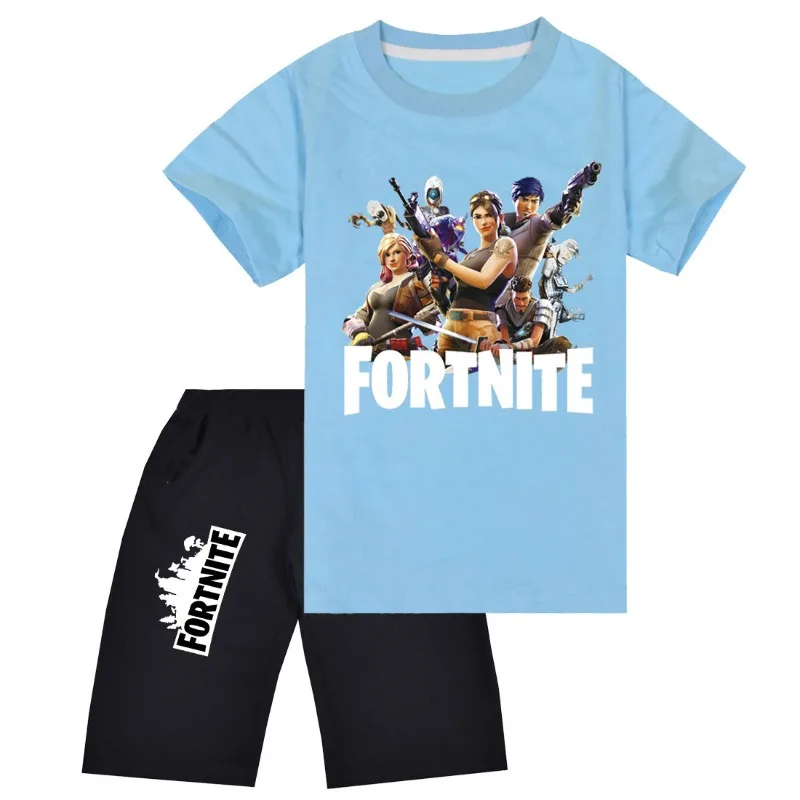 مجموعة تي شيرت بشعار لعبة Fortnite وسيم بنمط الرسوم المتحركة هدية صغيرة للبضائع #4