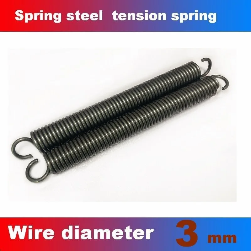 Spring Steel Tension Spring Short Stretch Spring WireDia3mm Length70-290mm