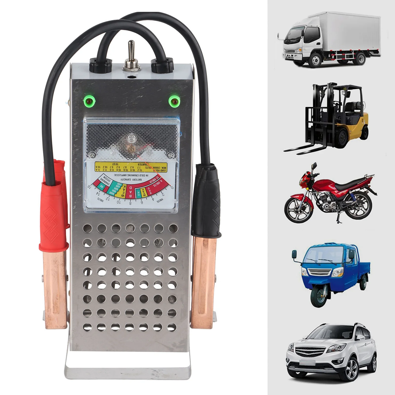 

12V Car Battery Analyzer 12V Car Battery Tester Automotive Load Analyzer 200AH Iron Charging System Test Tool Car Battery Tester