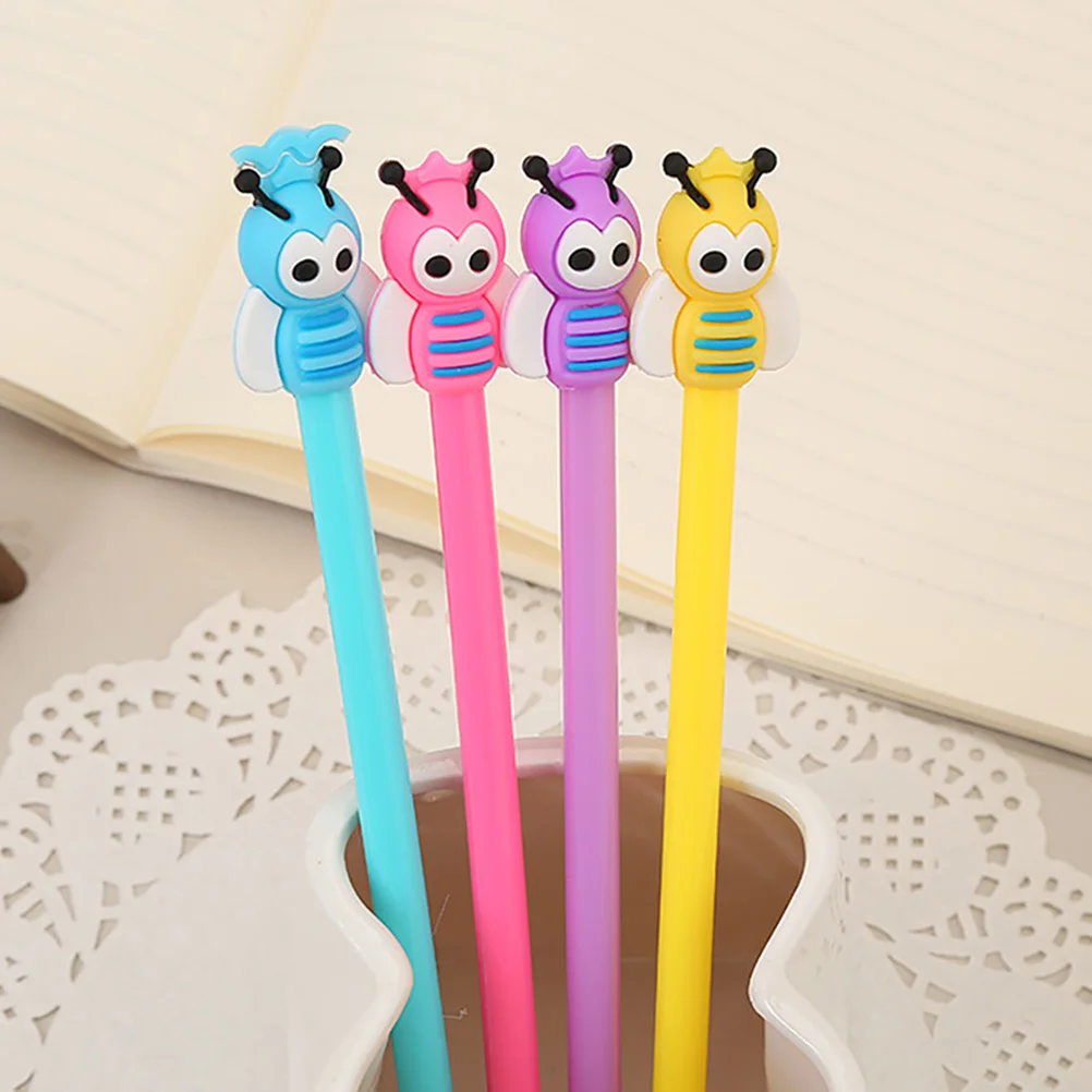 

12Pcs Bee Pen Lovely Cartoon Shape Gel Pens Smooth Writing Pens for School Students Stationery Gifts Bee Pen