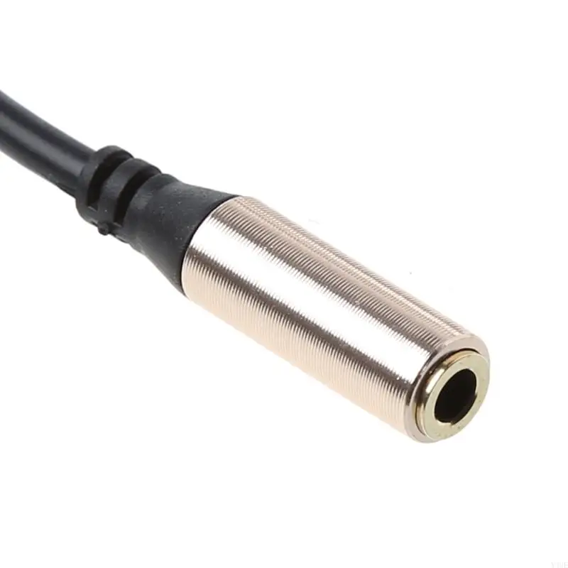 Y4UE Conector Adaptador Convertidor Macho a 3,5 mm en ángulo Recto 90 Grados