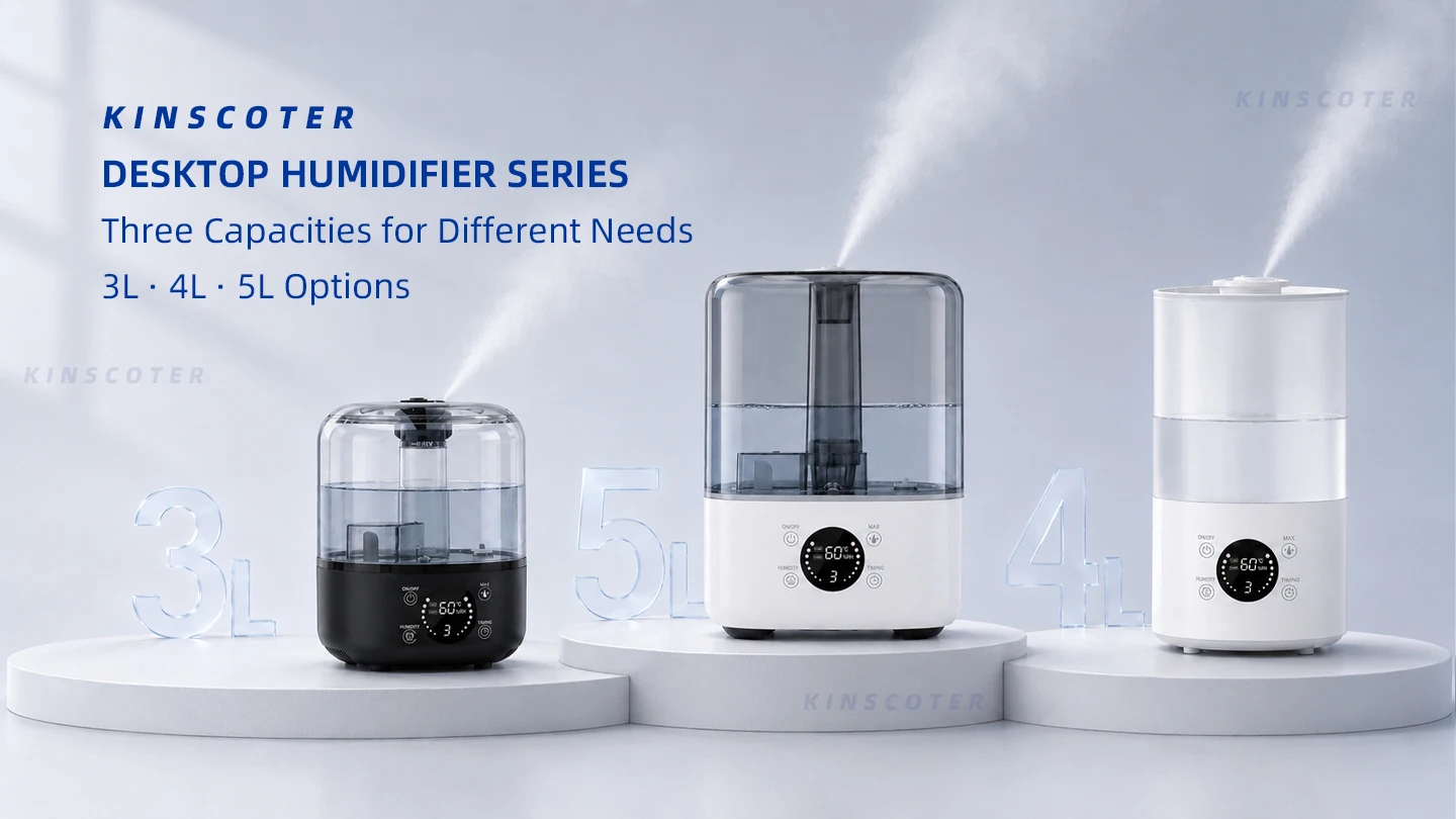Kinscoter 3L Luftbefeuchter Professioneller Großraum-Luftbefeuchter für Zuhause Tisch-Wassernebel-Diffusor mit Fernbedienung – Detail 2