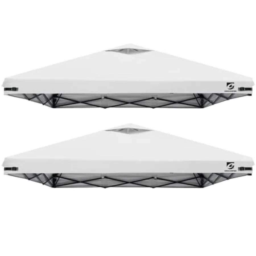 

2PCS 10x10 Pop Up Canopy Replacement Top Cover with Air Vent for Straight Leg Canopy Tent Waterproof for Outdoor Garden Patio C
