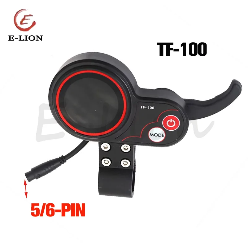 New TF100 5/6 Pin Dashboard for KUGOO M4 Electric Scooter Panel Communication Instrument Display Parts