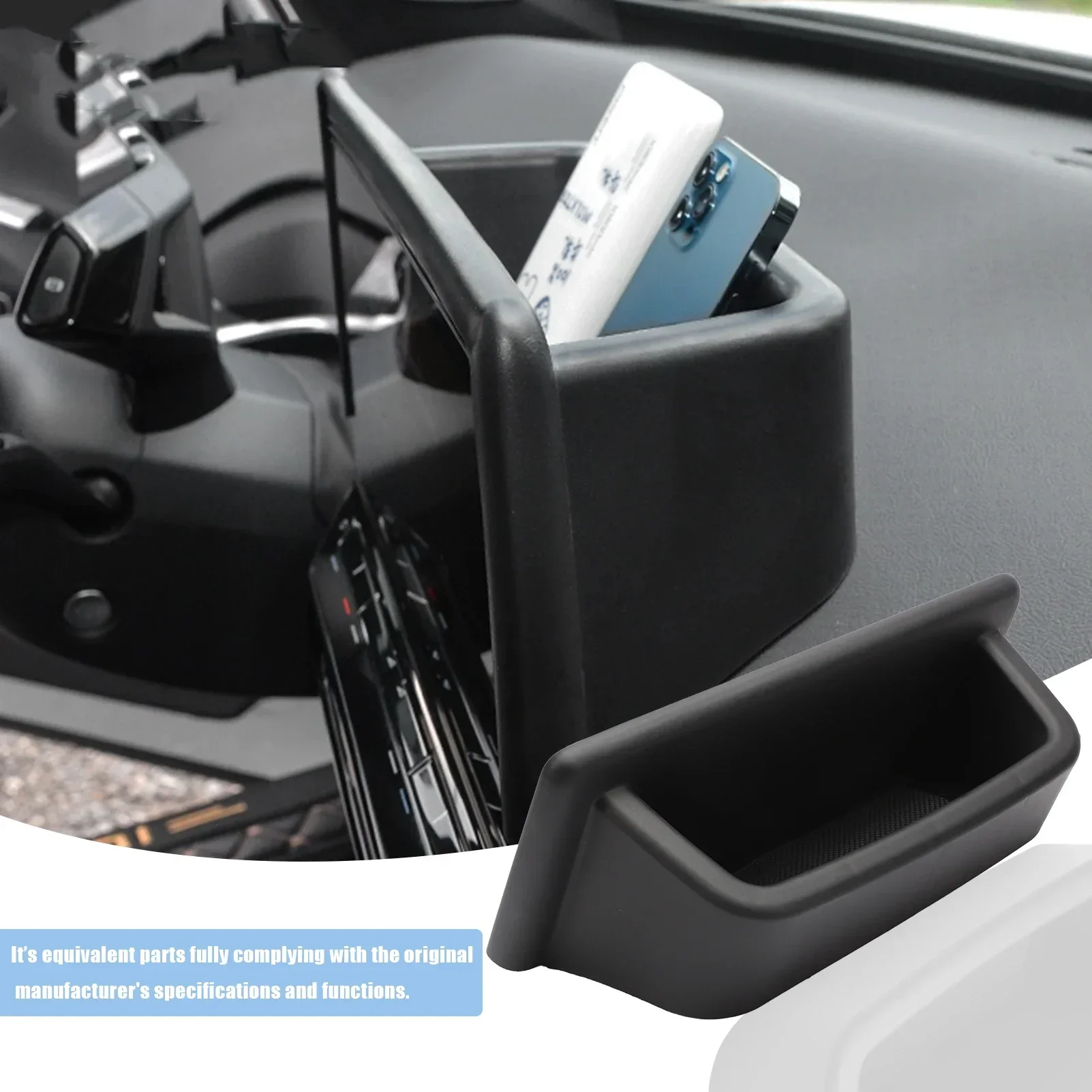 Car Centre Console 12 inches Dash Storage Box Tray Organiser Tray Phone Holder Dashboard For VW 2021-2023 ID.4