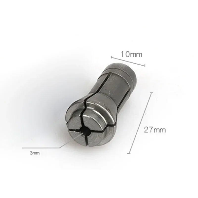 3mm/6mm Collet Chuck Adapter Pneumatic Engraving Trimming Machine Lathe Chuck Clamp Head High Precision Collets Chuck 27*10mm