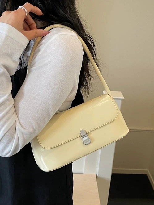 

Сумка в корейском стиле 2026 года, новая весенняя модная и элегантная сумка через плечо/для работы (сумка-багет)