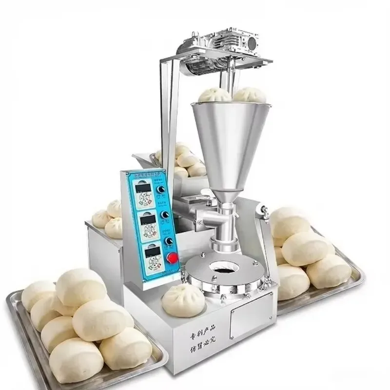 Portable stainless steel automatic motor steamed bun machine Small exquisite steamed bun food processing equipment