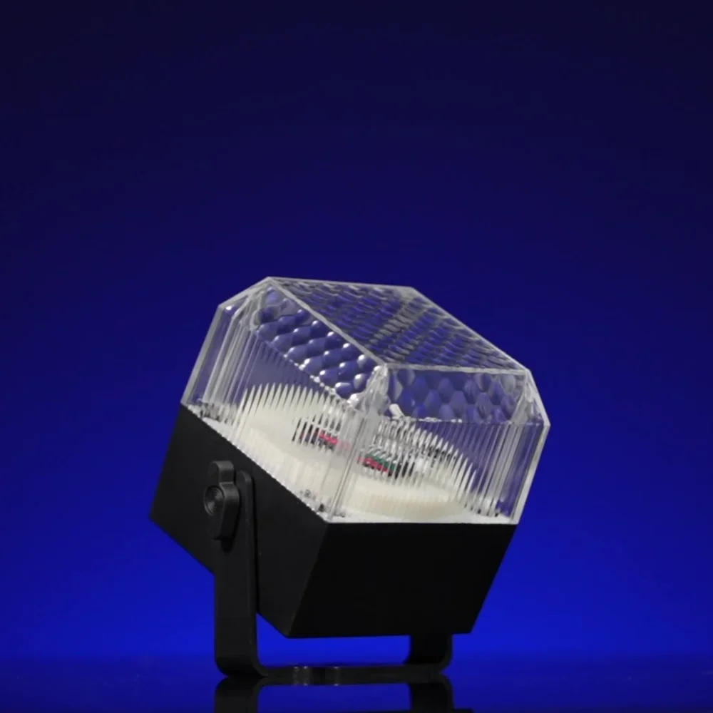 RGB Disco Light with Remote Control LED Night Light Colorful Music Sync Strobe Suitable for Party Birthday Christmas Decoration