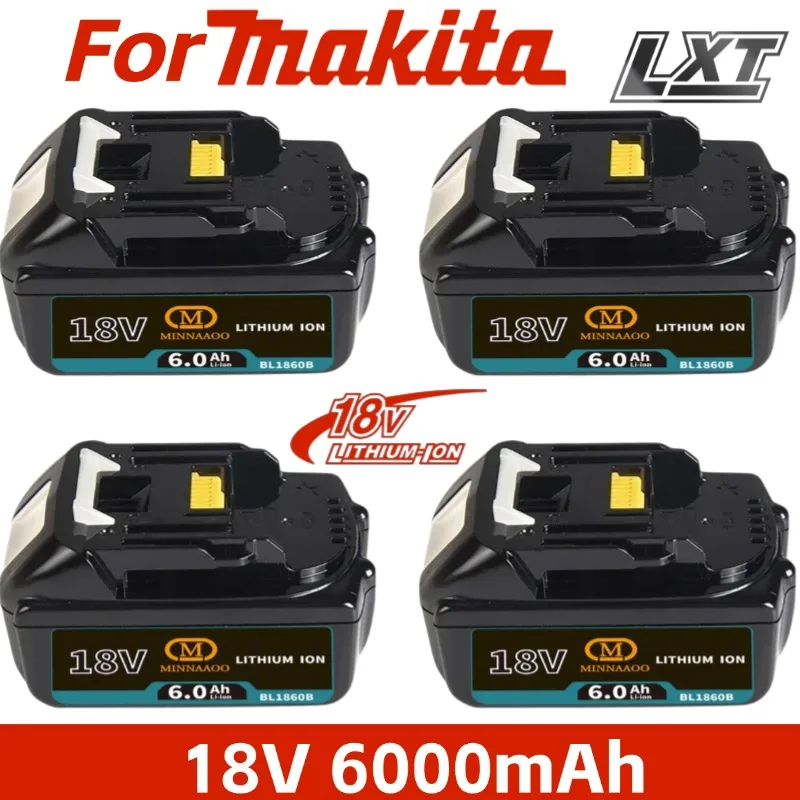 

Для Makita 18 В аккумулятор 6 Ач литий-ионный запасной LXT BL1860B BL1860 BL1850 BL1830 DHP482RFX9 BL1815 LXT400 для беспроводного аккумулятора Сверла