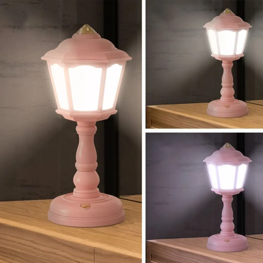 Recarregável Mini Candeeiro De Mesa, Em Forma De Flor, LED Night Lamp, Quarto Decoração Desktop Retro, Moda