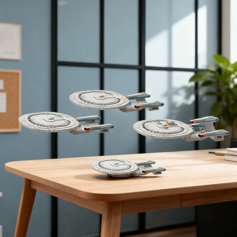 

3883pcs MOC All Galaxy Class Variants Classic Venture Space Model Building Blocks Creative Display Gift Collectible Decor Kids