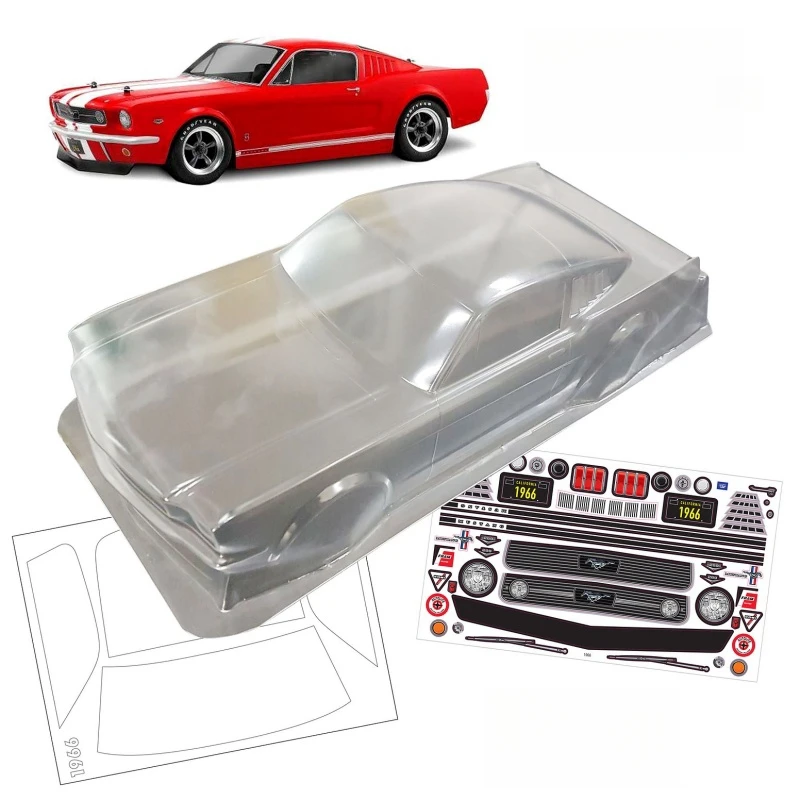 1/10 1966 Mustang GT R/C Body 200mm Tamiya tt02 tt01