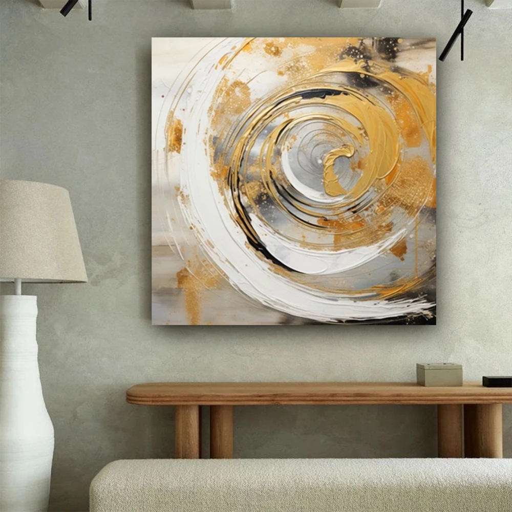 

100% Hand Painted Oil Paintings Modern Abstract Cityscape Canvas Paint Home Decoration Retro Style Painting Techniques Wall Art