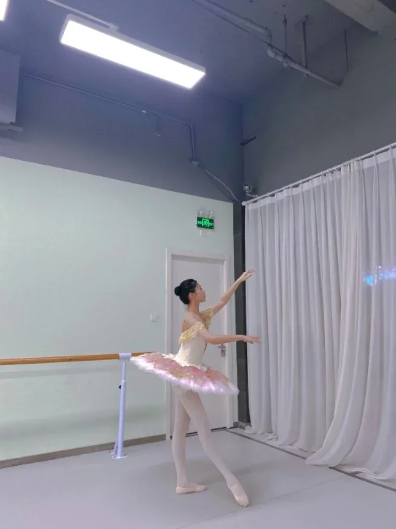 2026 Tutú de Ballet vestido de Ballet profesional para niñas adultos rojo Beige ropa de actuación bailarina Balet vestido niña mujer