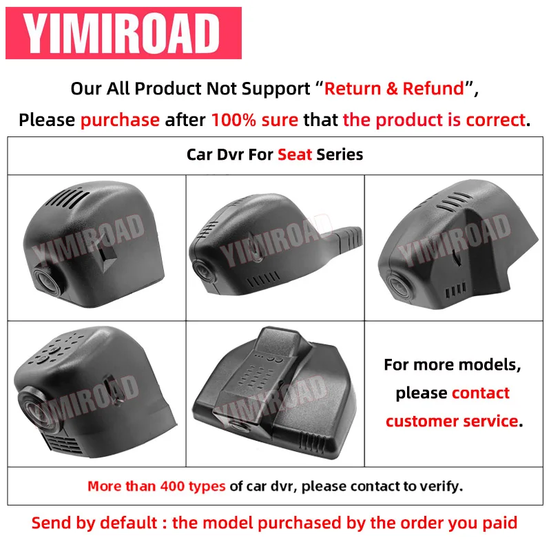 Yimiroad ST04-4K 2160P الطبعة واي فاي جهاز تسجيل فيديو رقمي للسيارات السيارات داش كاميرا لمقعد Exeo ST لأودي A3 A4 A5 A6 Q5 Q7 2010-2015 10% سيارات