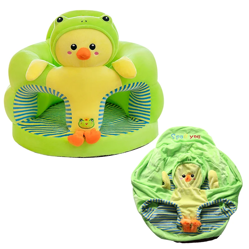 Juste de canapé en peluche pour apprendre bébé à s'asseoir, housse de canapé, étui de dessin animé, chaise de soutien, jouets, 1 pièce