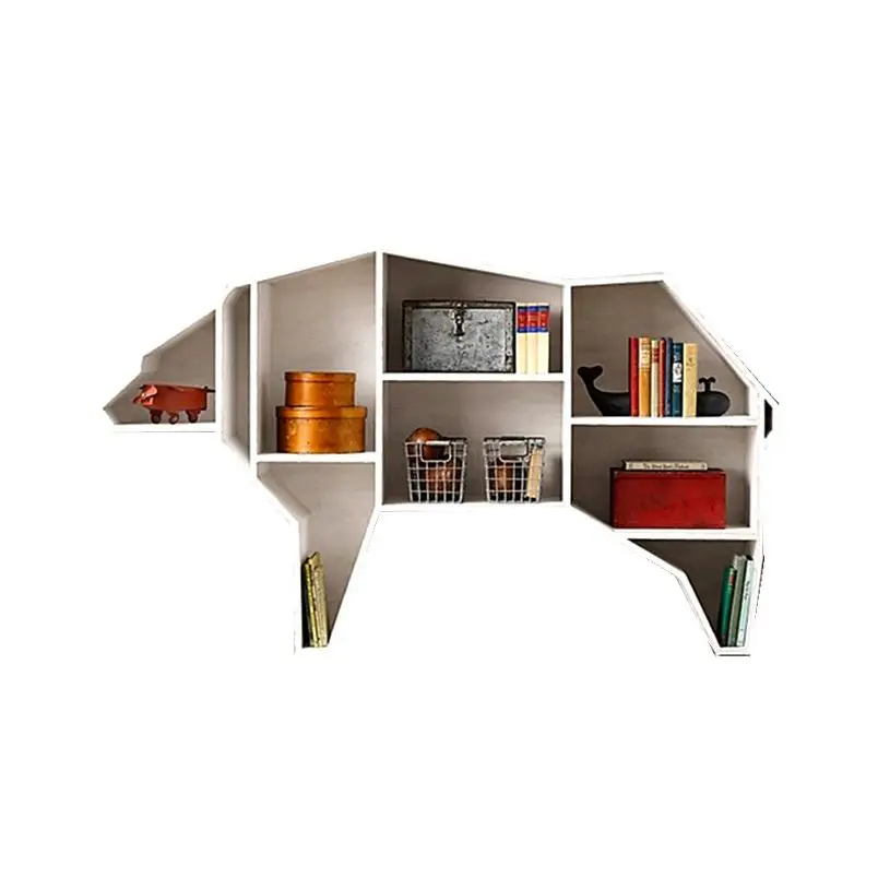 치키토스 모던 원목 회전 책장과 어린이 장난감 수납장