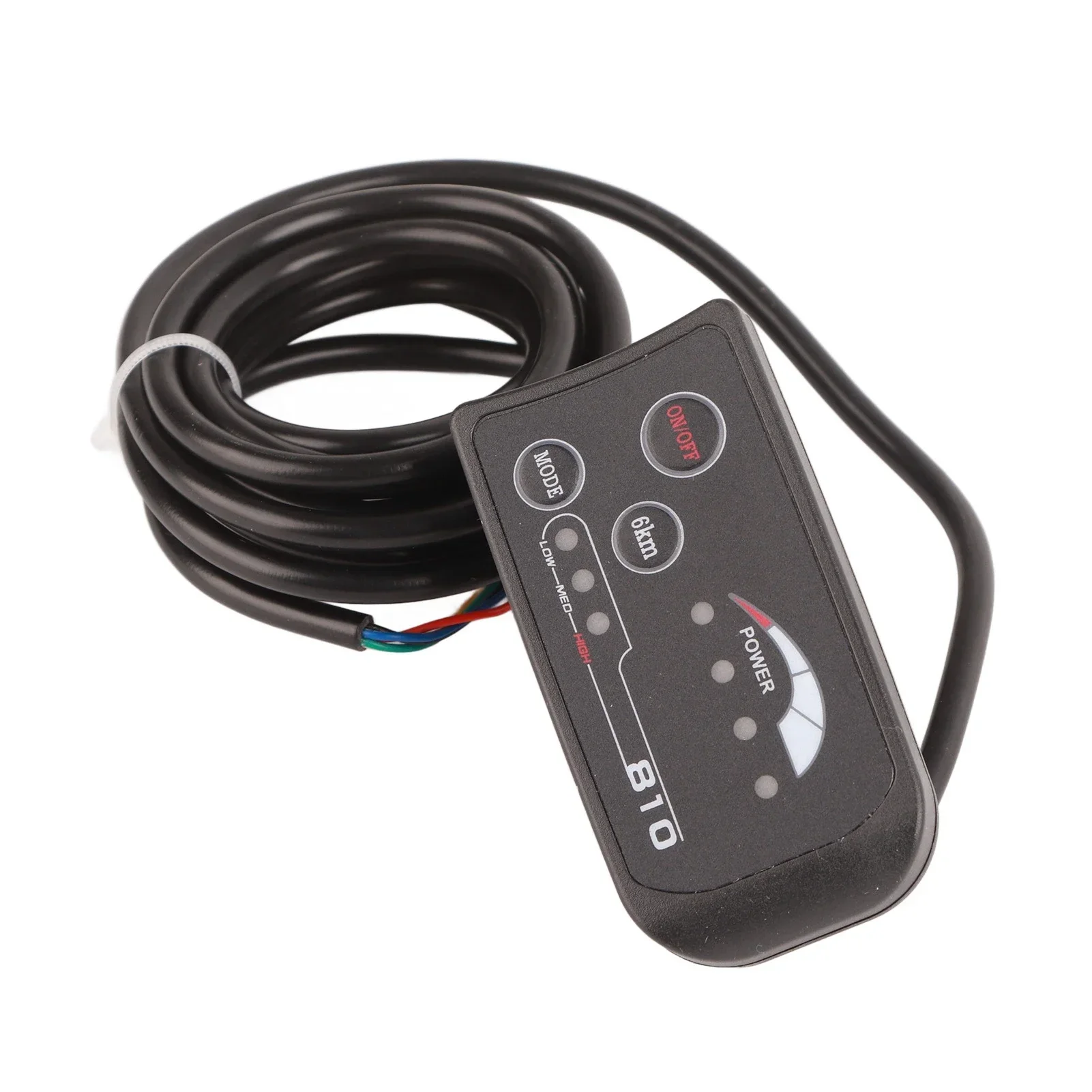 Electric Bicycle 810 LED Display With 5 Wire Cable Control Panel