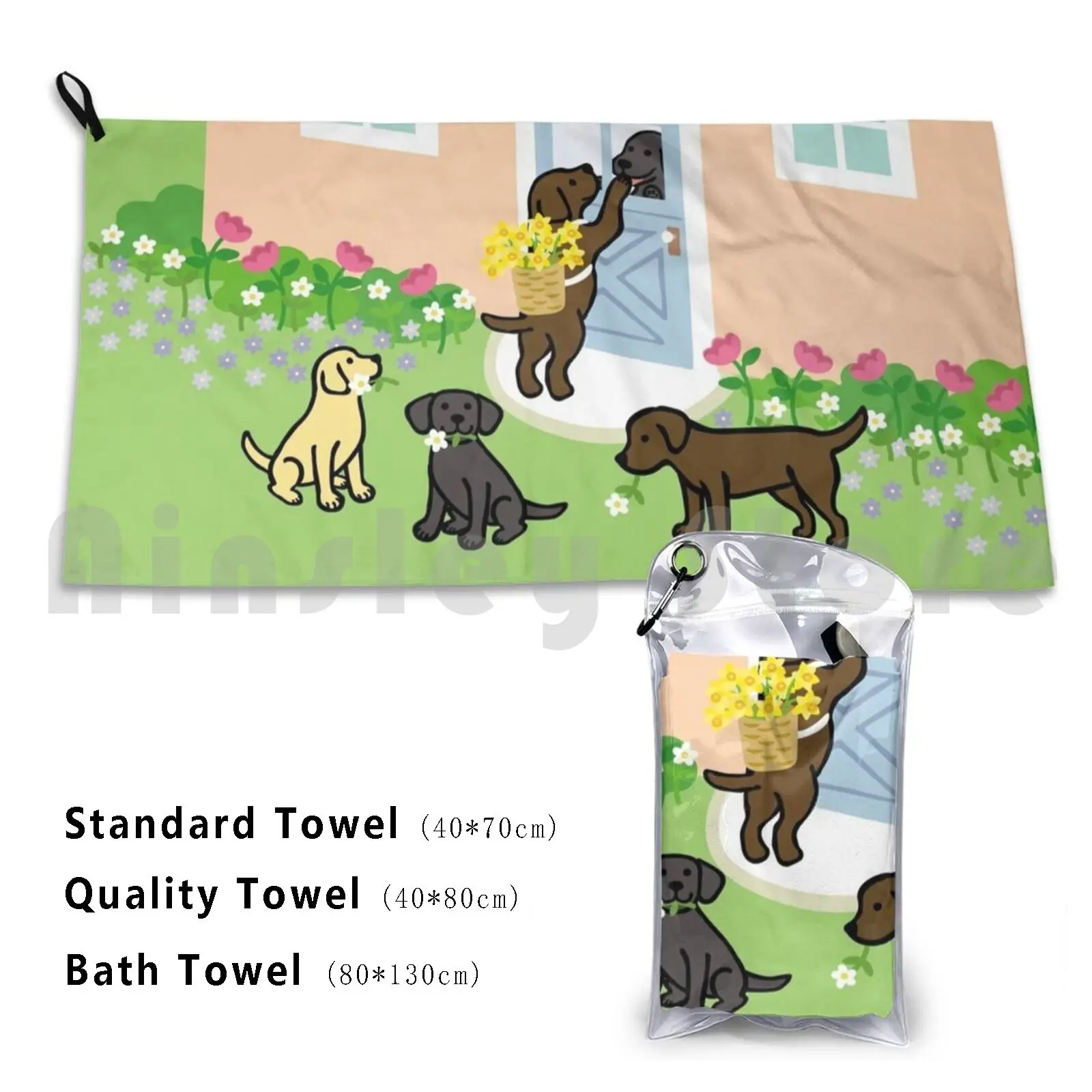 Little Labrador Retriever Visitors Bath Towel Beach Cushion Labrador Retriever Labrador Labrador Retriever