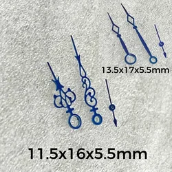 DIY Watch Hands Blue Hollow Snowflake Watch Accessories Retro Watch Pointer for ETA6497/6498 ST3600/ST3620 Series Movement