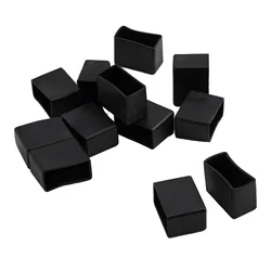 12pcs/Set Square Chair Leg Cap Rubber Non-Slip Table Foot Cover Socks Floor Protector Pads Furniture Leveling Feet Parts