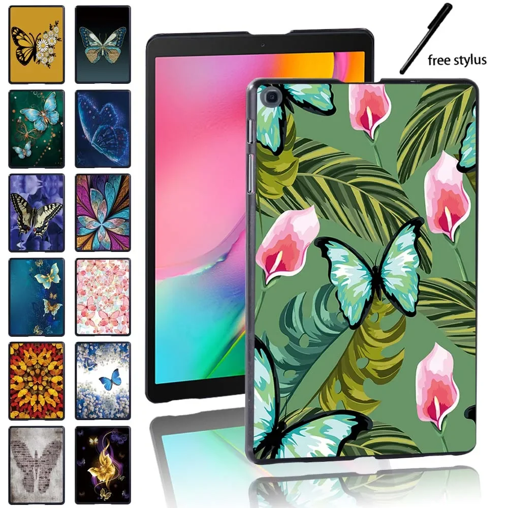 

Tablet Case for Samsung Tab A7 10.4"/S7 11"/S6 Lite 10.4"/S6 S5E 10.5"/A 8.0" 10.1" 10.5" Butterfly Print Anti-drop Hard Shell