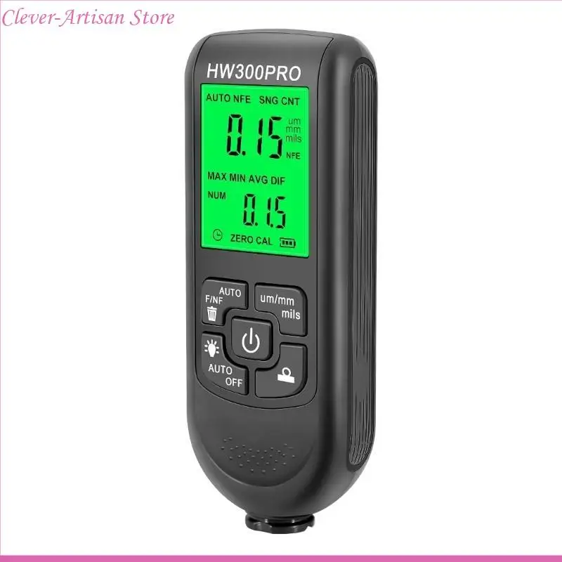 E06B Digital LCD Medidor espessura do carro do carro Testador revestimento Medidor espessura revestimento