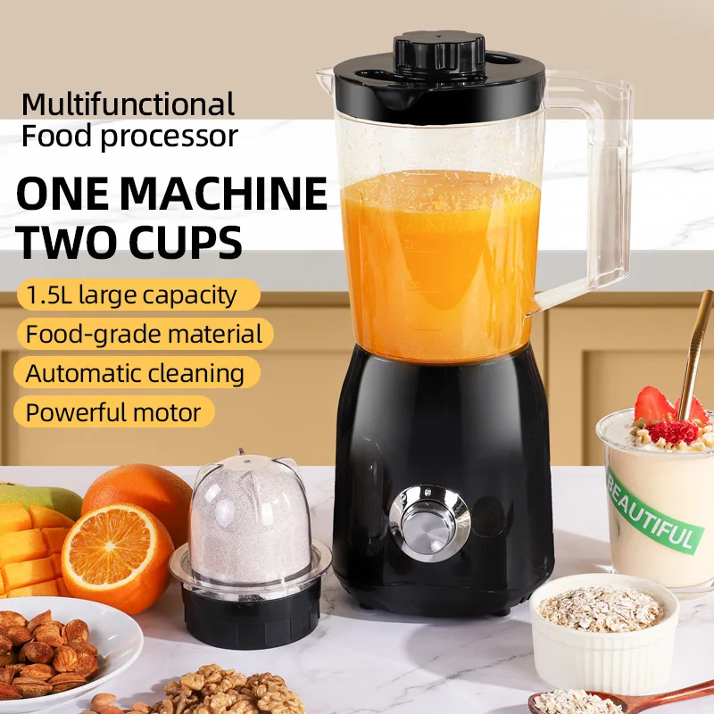 

1.5L High Power Blender Mixer Electric Juicer Machine Smoothie Blender Food Processor Small Food Processor