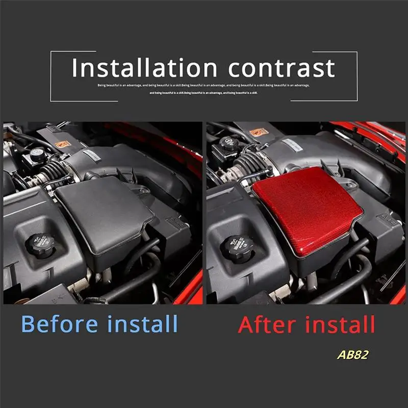 

1 Piece Engine Air Filter Heat Shield Cover Trim Interior Accessories Carbon Fiber For Corvette C6 2005-2013