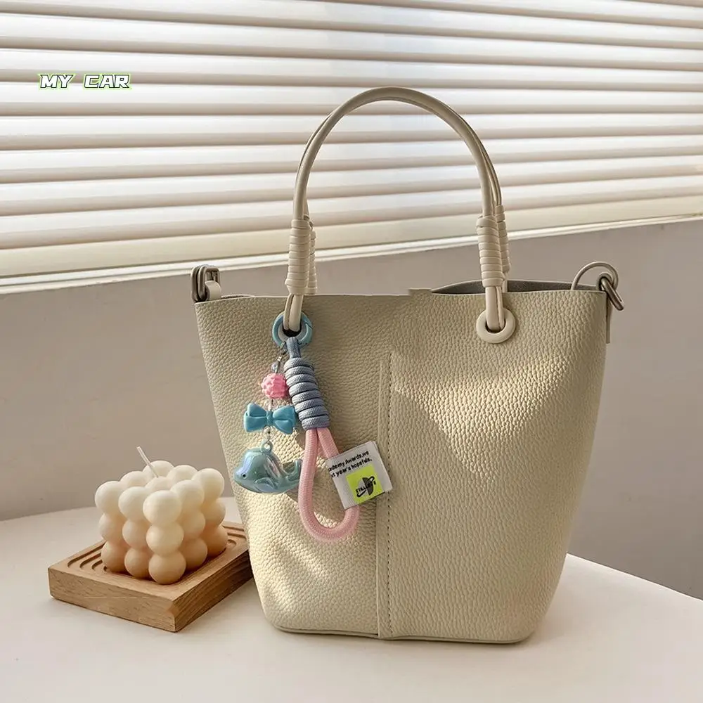 

Cartoon Whale Keychain Acrylic Decoration Woven Rope Pendant Earphone Case Decoration Ornaments Dolphin Bag Pendants Girls