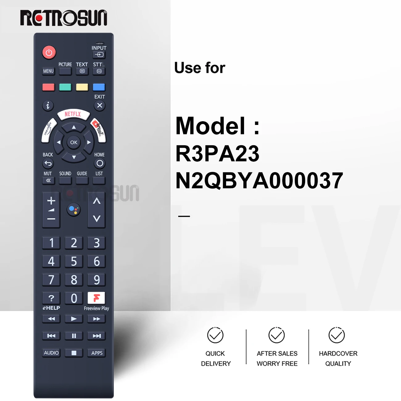 Voice Bluetooeh Remote Control For Panasonic N2QBYA000037 R3PA23 TX-40JX800E TX-40JX810E TX-40JX820E Smart LED HDR Android TV