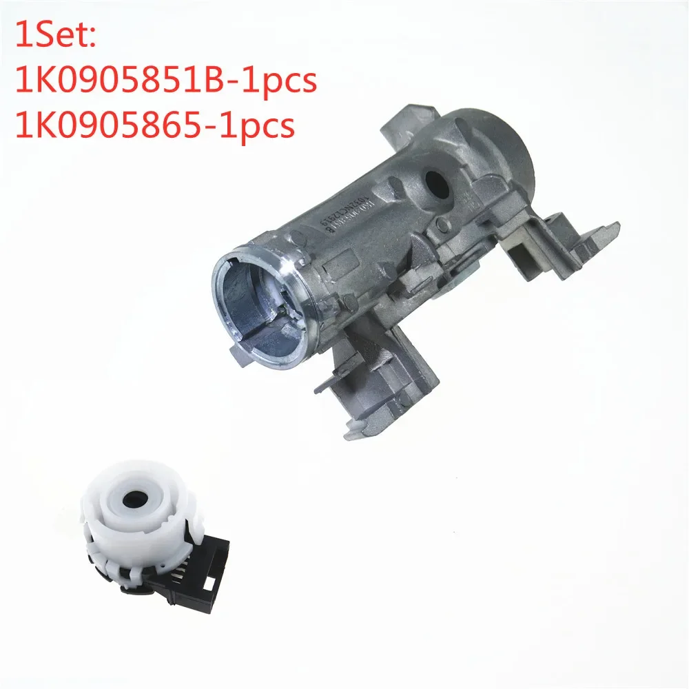 1K0905865 1K0905851B مفتاح تشغيل الإشعال قفل التوجيه برميل الإسكان التوصيل عدة لأودي A3 TT VW جولف Eos العلبة SKDOA مقعد