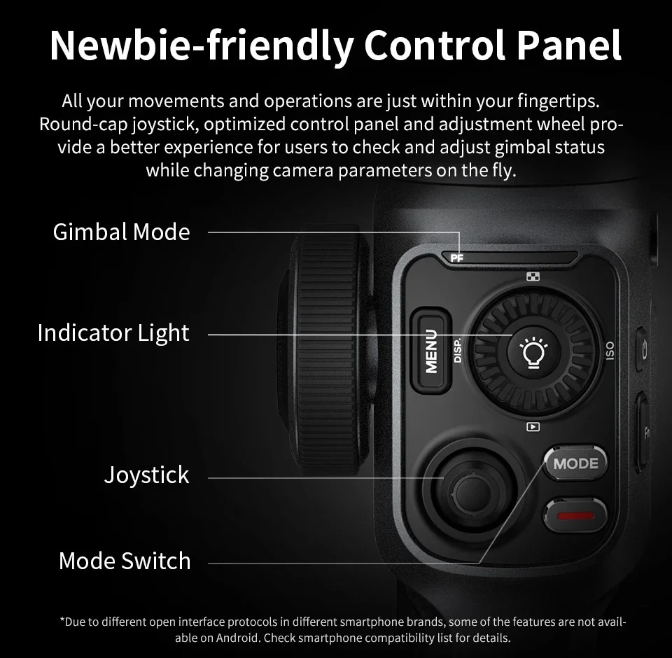 ZHIYUN SMOOTH 5 cardán para teléfono inteligente estabilizador de mano de 3 ejes palo de Selfie para transmisión en vivo grabación de vídeo grabación Vlog