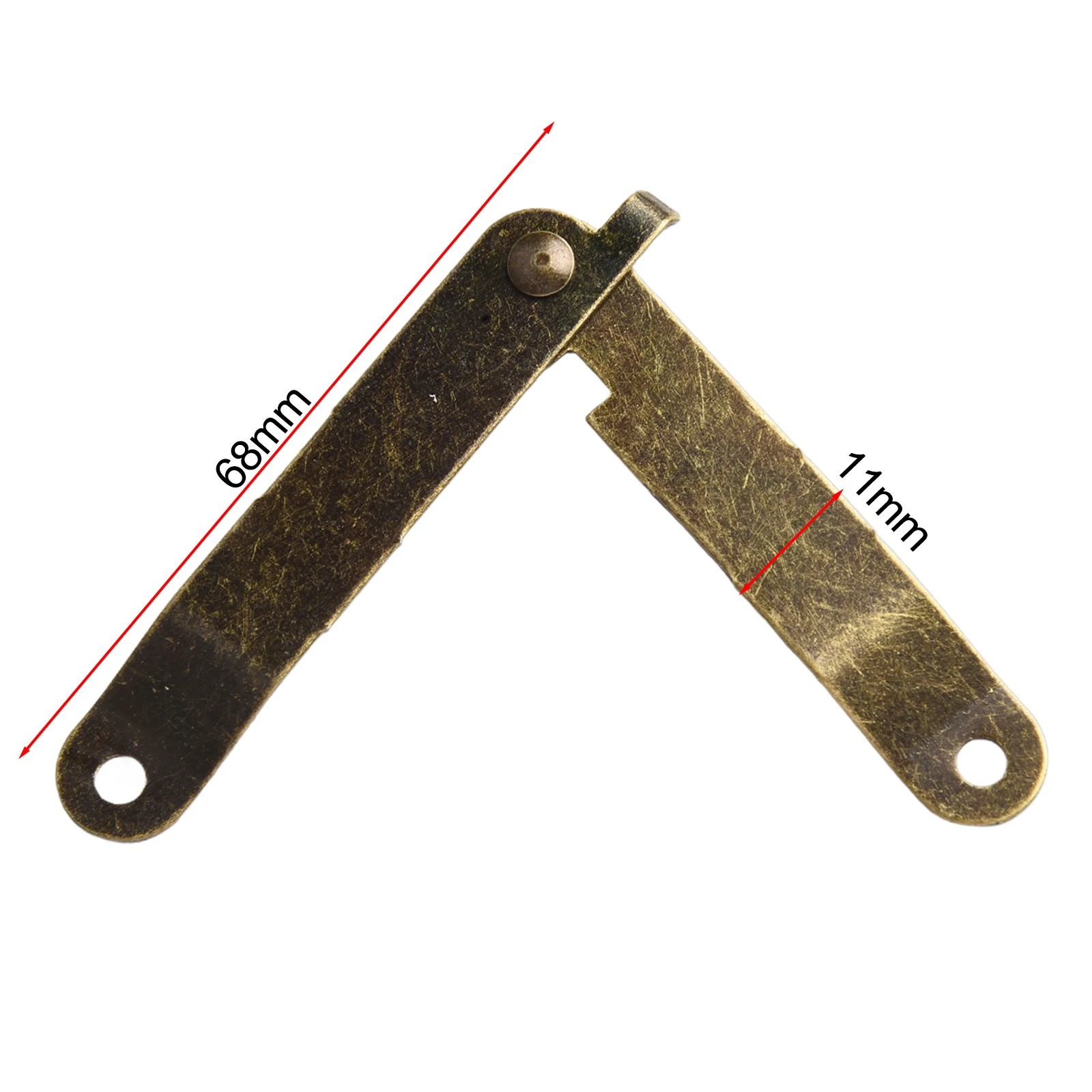 Furniture Hinges Support Hinges Home Improvement Yellow 68x11 Mm Cabinets Desks For Jewelry Boxes Boxes Iron Furniture