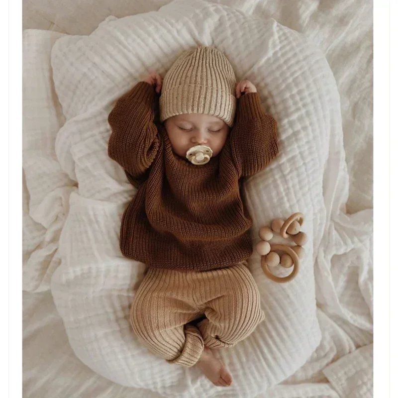 

Новый детский свитер с круглым вырезом для мальчиков и девочек, осенне-зимняя свободная вязаная куртка, свитер DG411051