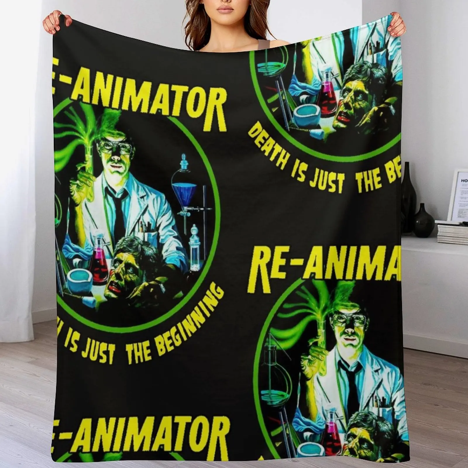 

Re-Animator Throw Blanket Single Bed linens Blankets