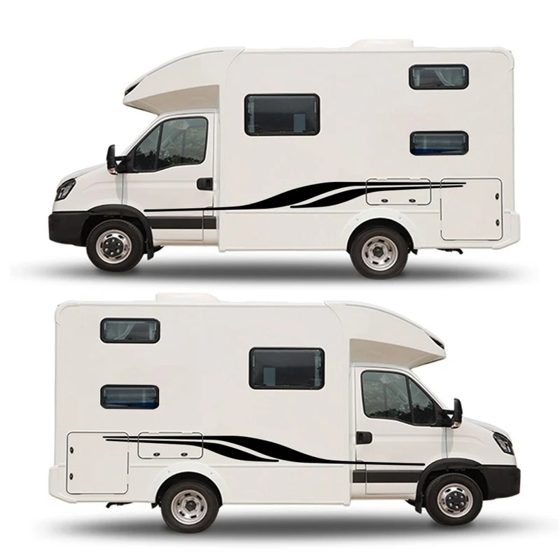 RV Motorhome Universal Body Sticker DIY Vinyl Image Decal Sticker Decoration For Caravan Trailer Car