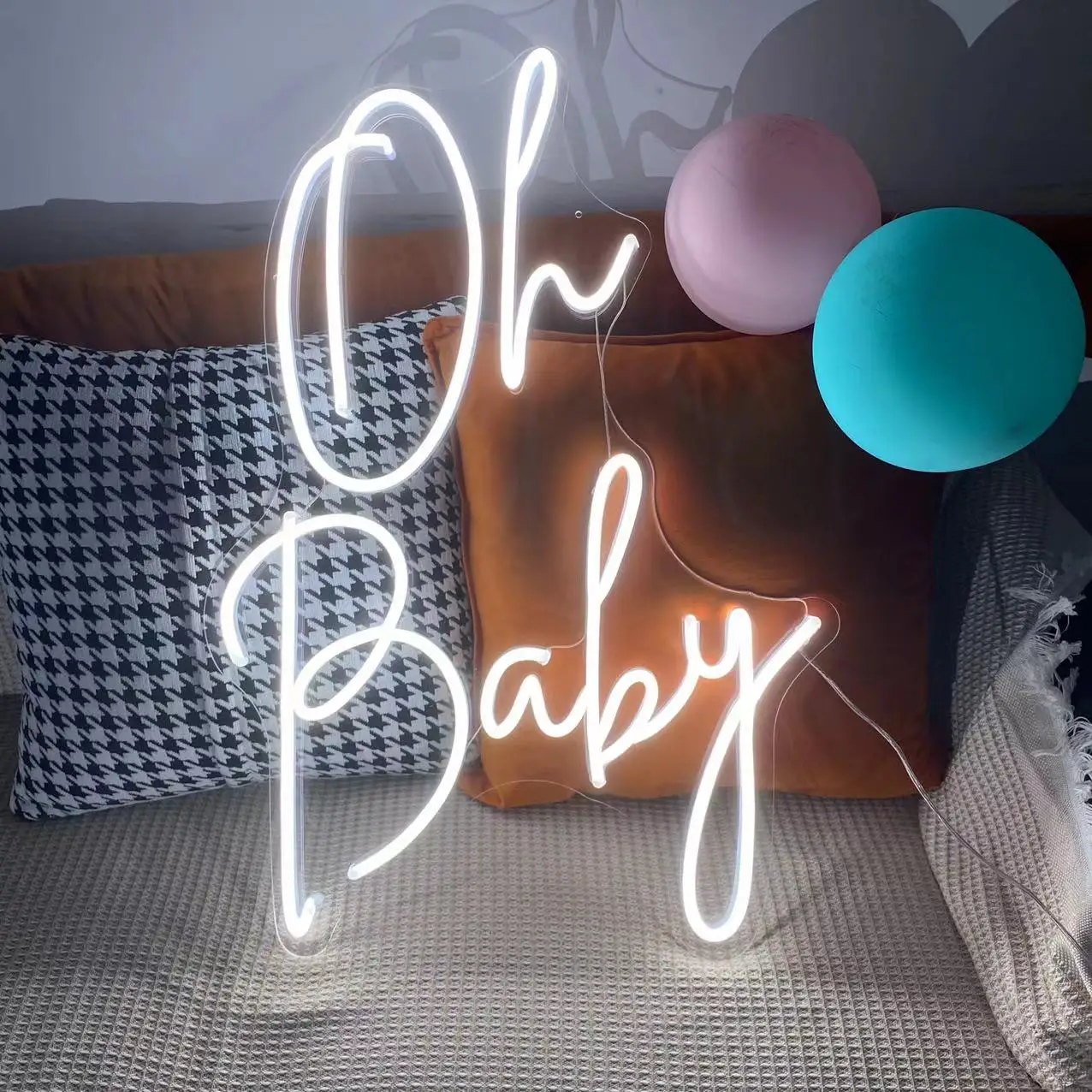 Oh Baby Wedding Neon Sign Handmade Custom Led Neon Sign Wedding Light Sign Neon Led Sign Neon Lights Room Decor LED Lights