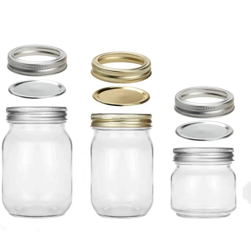 Mason Jars In Bulk Salt And Pepper With Lid Customized Glass Mini Wholesale Regular Mouth Canning