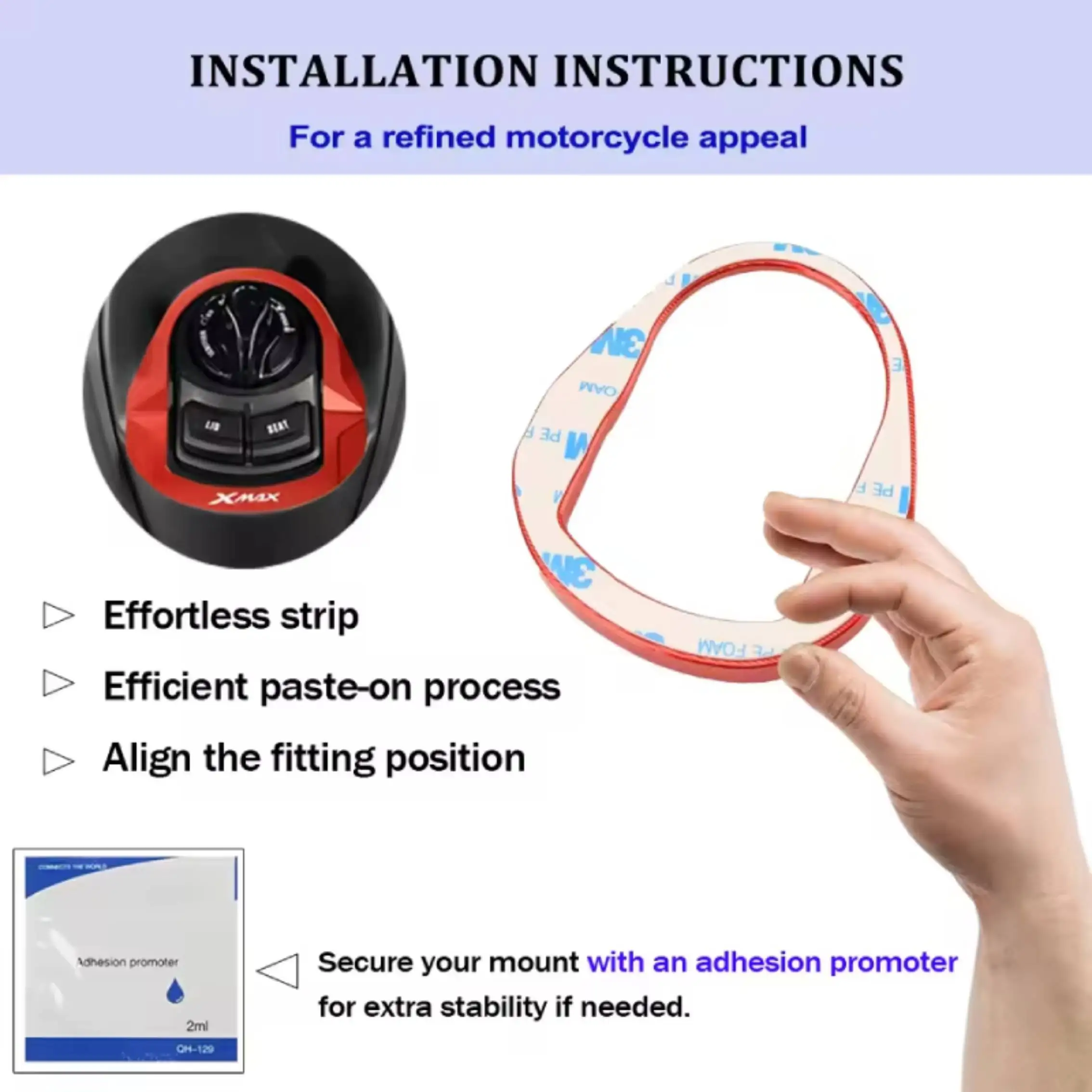 2026 NEW For XMAX300 XMAX 300 X-MAX 2023 2024 Motorcycle Accessories Electric Door Lock Trim Cover Door Striker Lgnition Switch
