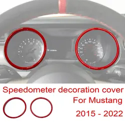 Dashboard Speedometer Decoration Ring Car Stickers For Ford Mustang 2015-2021 Interior Accessories Trim
