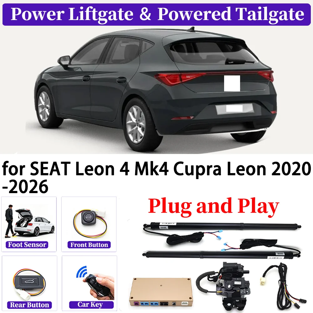 

for SEAT Leon 4 Mk4 Cupra Leon 2020-2026 OEM Upgrade Car Automatic Power Liftgate Kit Smart Auto Electric Tailgate System