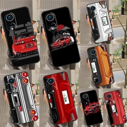Car Back Cartoon Art JDM Funda For Honor X9a X8a X7a X6a X7 X8 X9 8X 9X Magic 5 Pro Honor 70 50 90 Lite Back Case