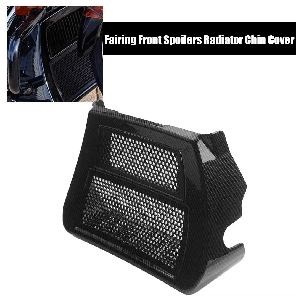 For Harley CVO Street Glide FLHXSE 2023 2024 2025 1pcs Fairing Front Spoilers Radiator Chin Cover Black